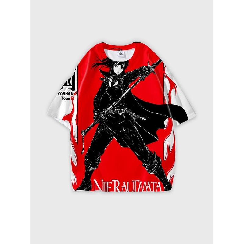 T-shirt round neck book Characters Pattern loose short sleeve P1176