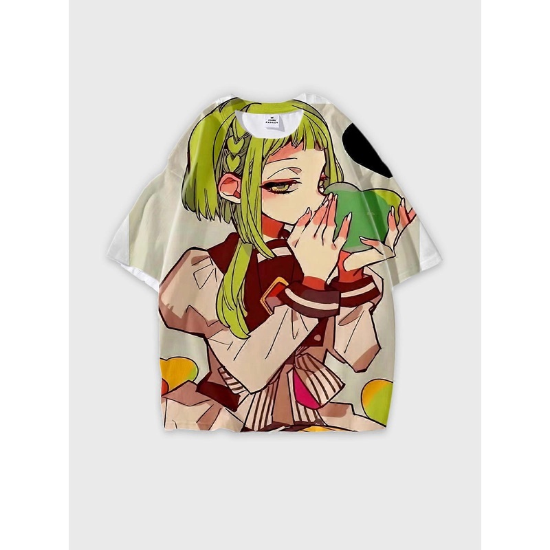 T-Shirt Short Sleeve Round Neck, Summer Casual Loose Graphic Tee, Unisex The Toilet-bound Hanako-kun W769