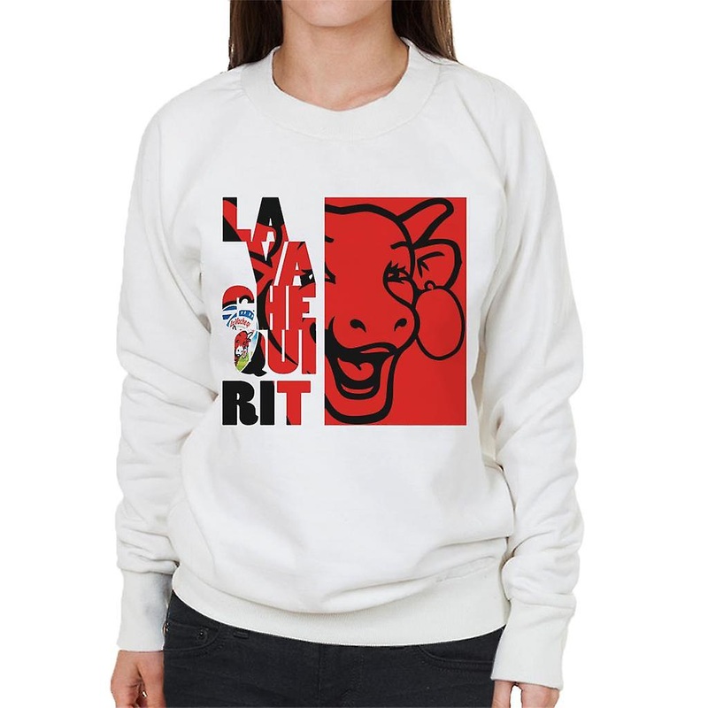 The Laughing Cow Red Montage Women’s Sweatshirt