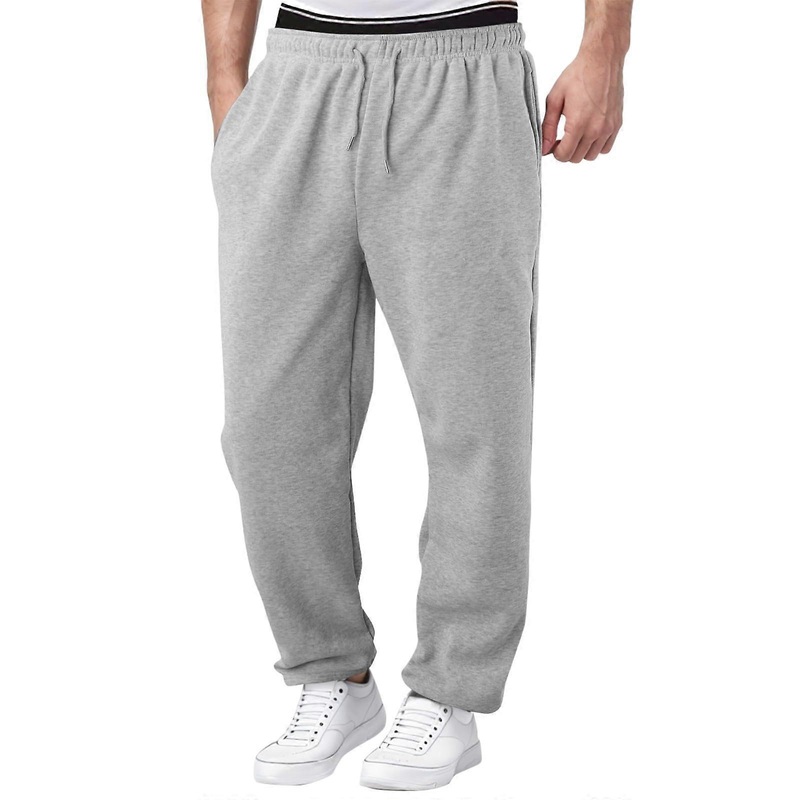 Men’s jogging pants, baggy, elastic waist, casual, streetwear, cargo, L