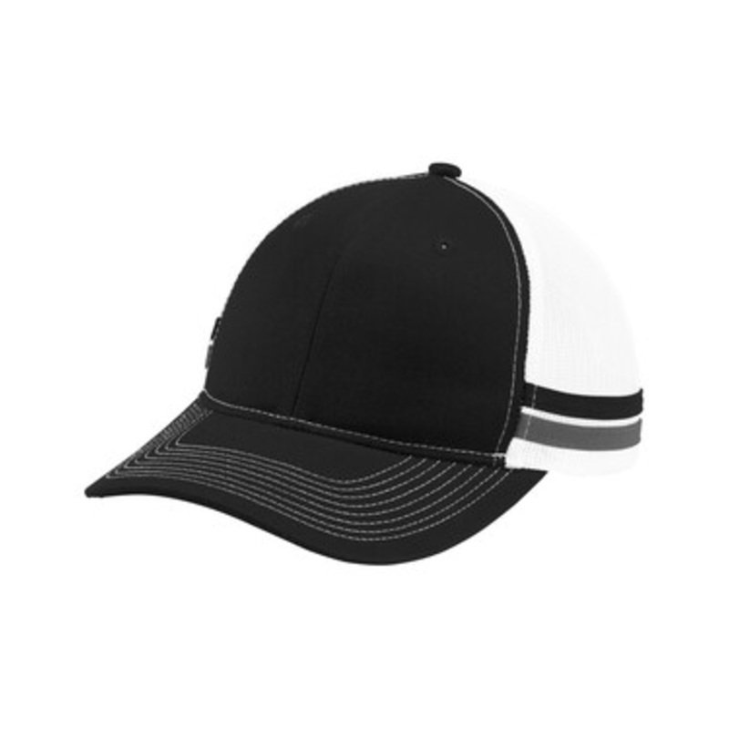 Port Authority C113 Two-Stripe Snapback Trucker Hat