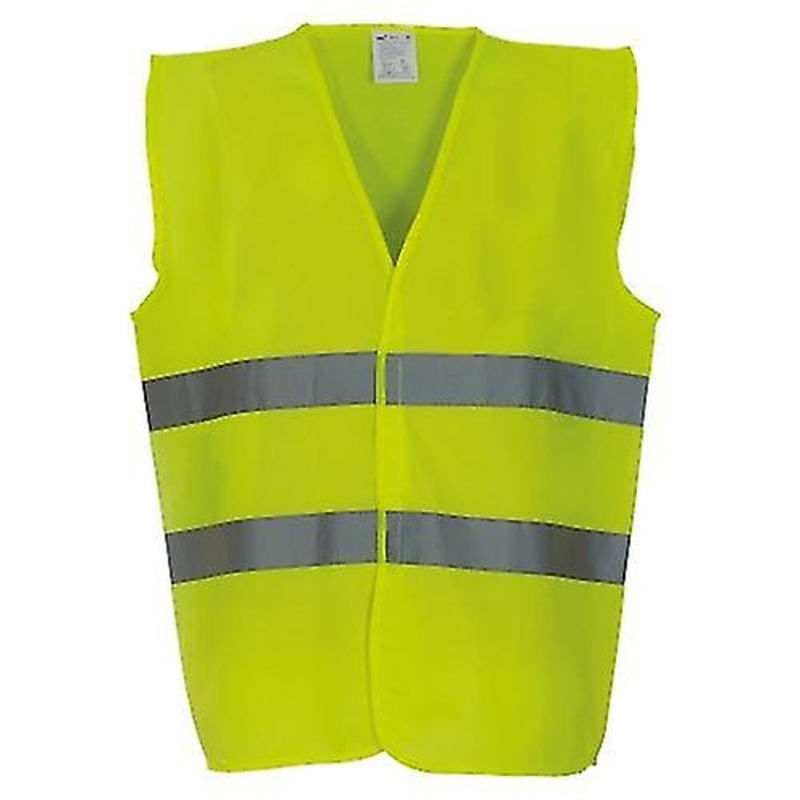 Yoko Mens Hi Vis 2 Bands Vest/Waistcoat