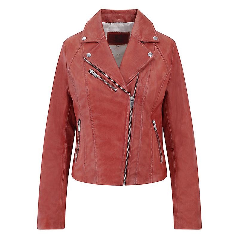 Yvonne Womens Biker Style Leather Jacket Yvonne – 6218