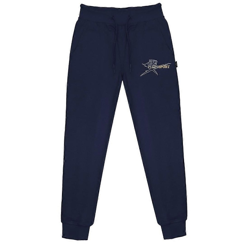 Plein Sport Small Logo Navy Blue Sweatpants