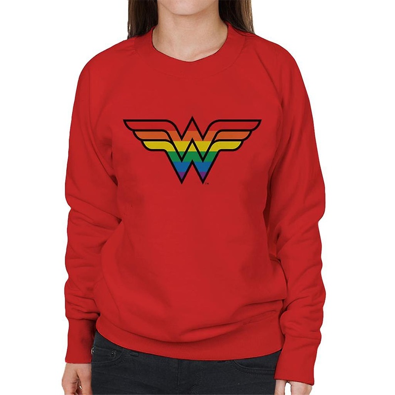 Wonder Woman Rainbow Logo Women’s Sweatshirt