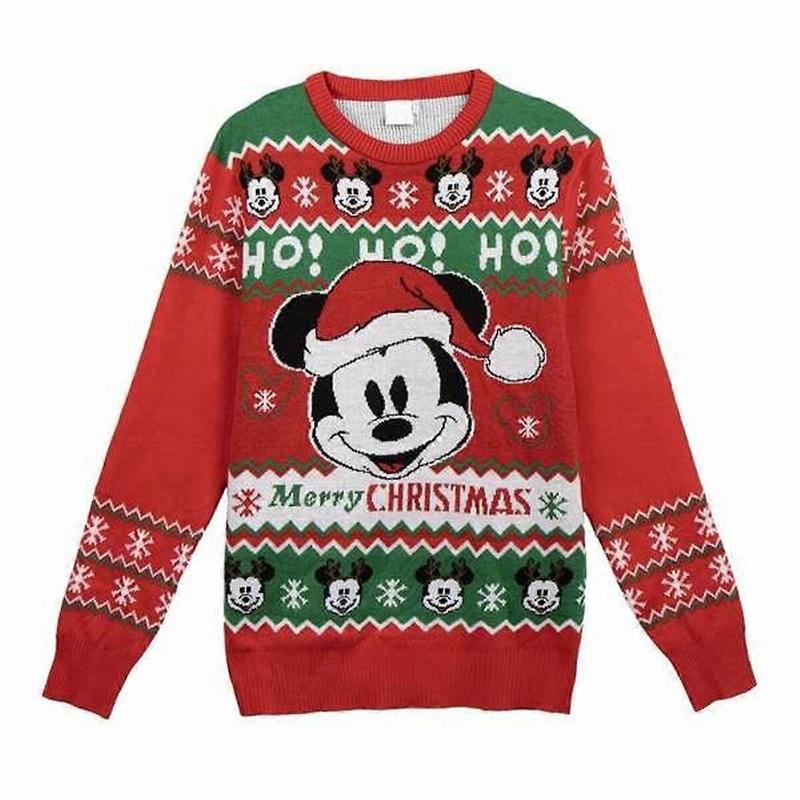 Womens Jumper Mickey Mouse Red