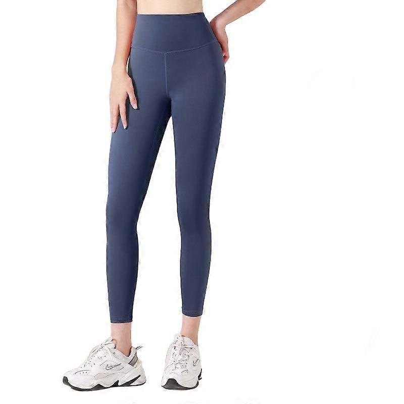High Waisted Leggings for Women Soft Opaque Peach Buttocks Slim Tummy Control Yoga Pants Whale blue