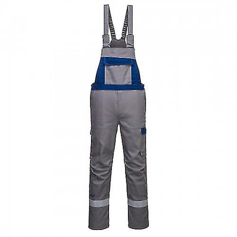 Portwest Mens Bizflame Ultra Two Tone Bib And Brace Trouser