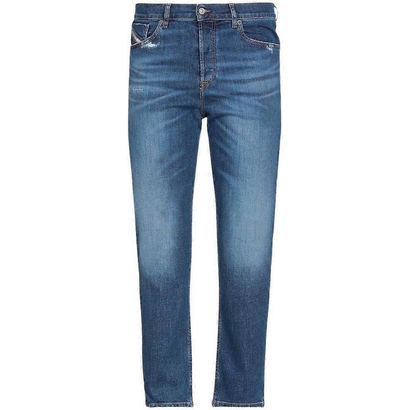 Diesel D-Fining Tapered Fit Plain Blue Wash Denim Jeans