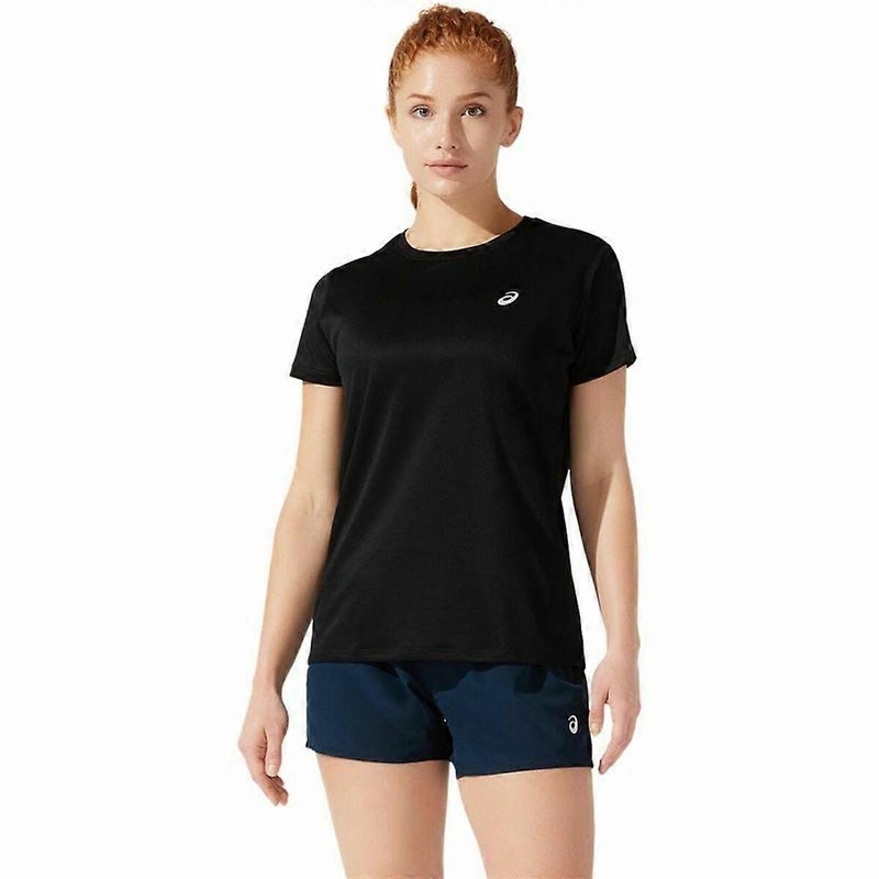 Womens Short Sleeve T-Shirt Asics Core SS Black