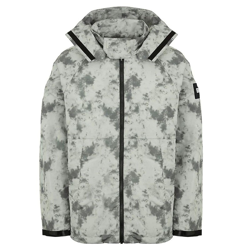 Weekend Offender Long Sleeve Grey Rusted Mens Hooded Jacket JKAW2118 GREY RUSTED