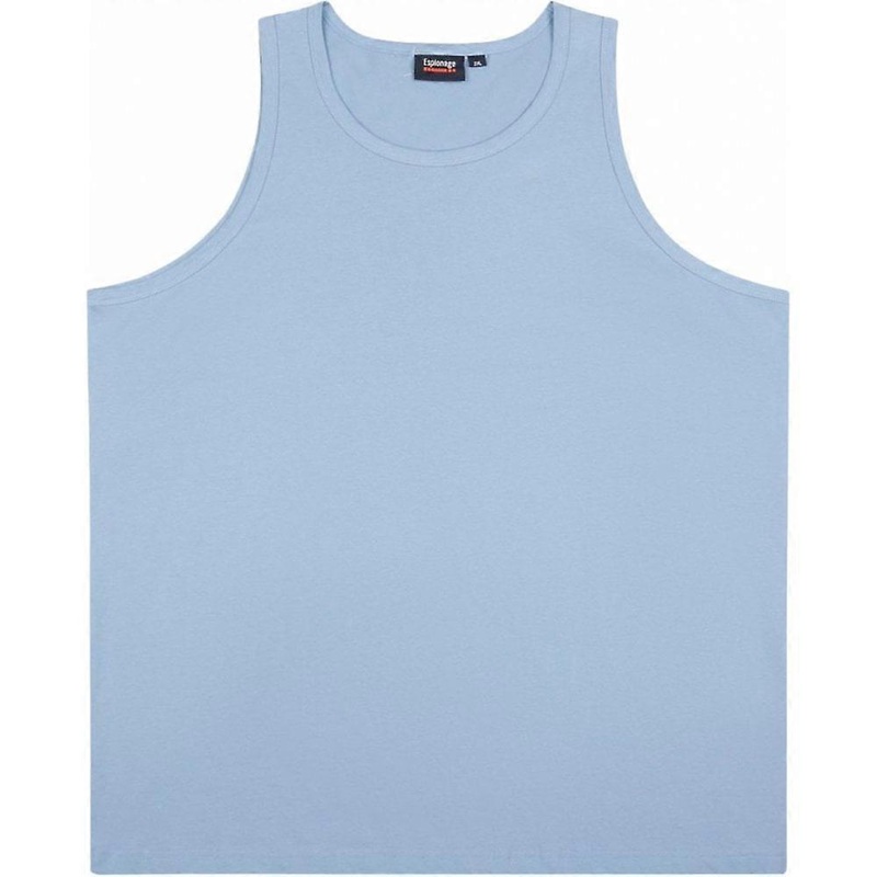 Men’s ESPIONAGE Espionage Mens Big Size Plain Cotton Vests
