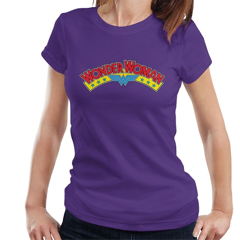 Wonder Woman Blue Stars Logo Women’s T-Shirt