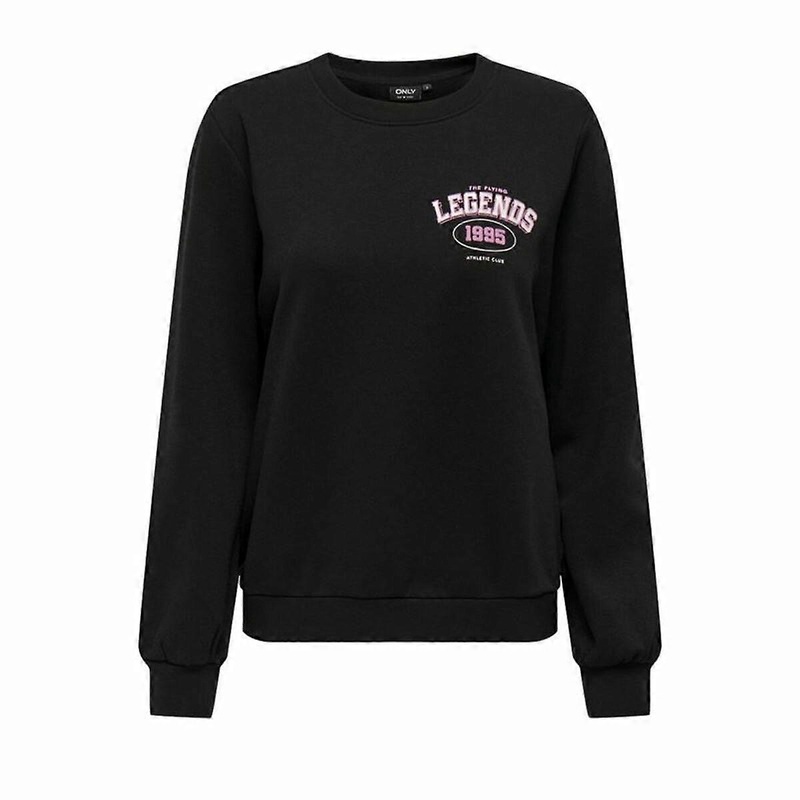 Womens Sweatshirt without Hood Only Onlkimmie Black