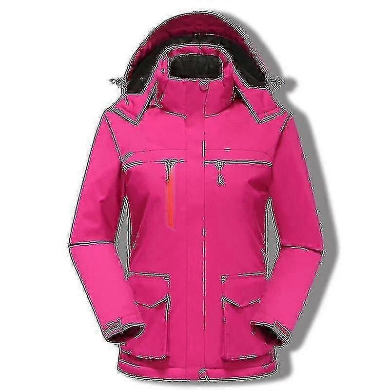 Women”s Heated Jacket, Windproof Electric Insulated Coat With Detachable Hood