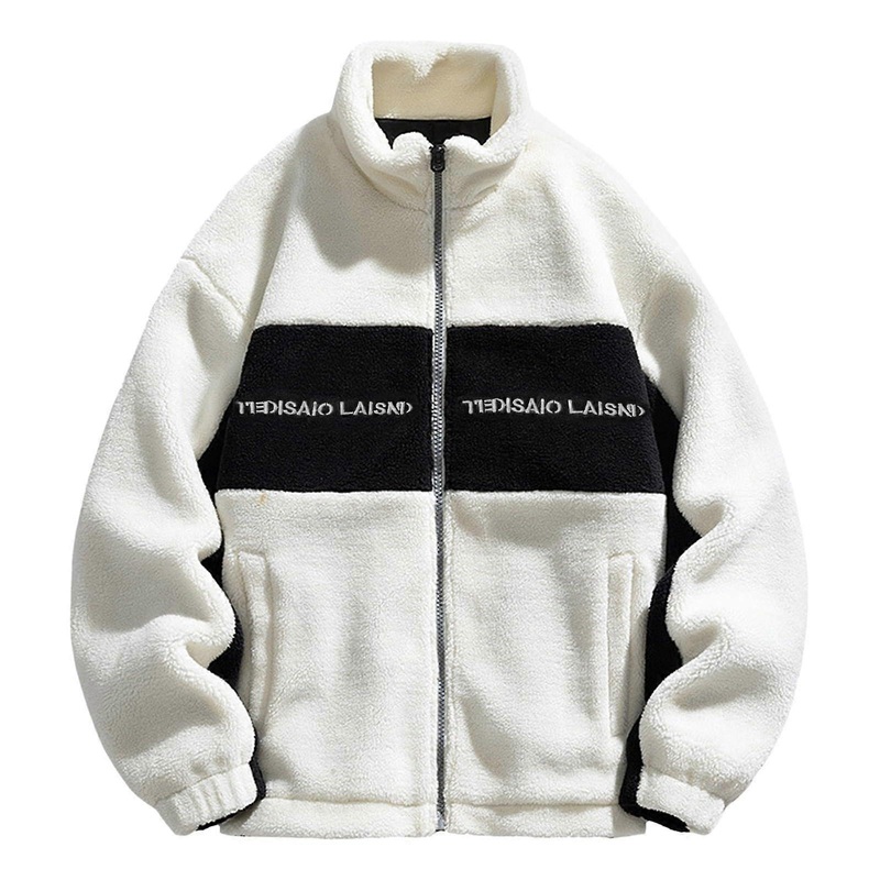 Short Coat Men’s Winter Thick Fleece Lining Parka Transition Jacket A5 White XXL