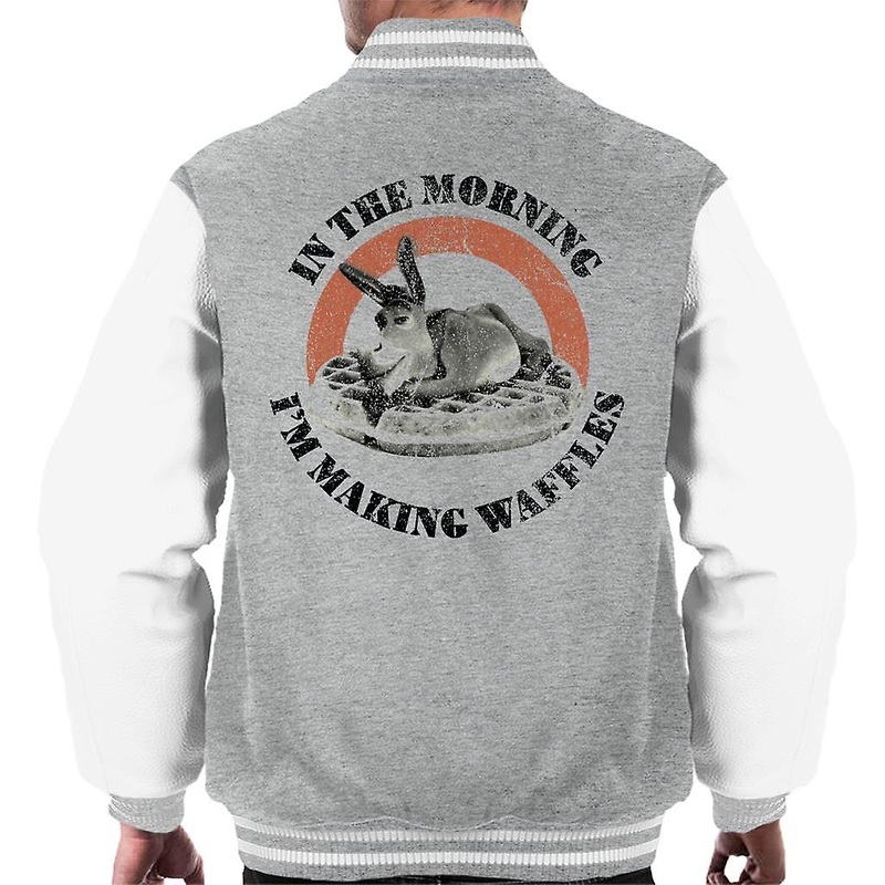 Shrek Donkey In The Morning Im Making Waffles Men’s Varsity Jacket