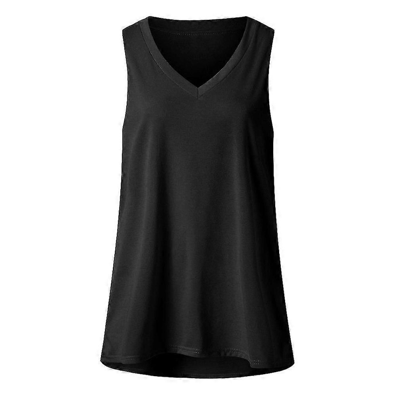 Women’s Summer Sveless V-ne T-shirt Tunic Tops Blouse Shirts