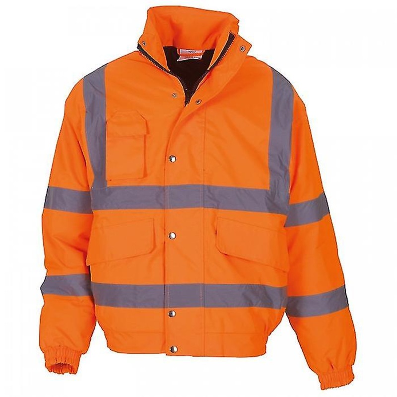 Yoko Unisex Adult Classic Hi-Vis Safety Bomber Jacket