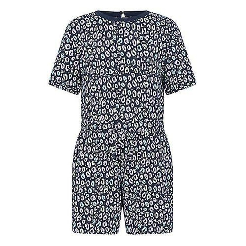 Mountain Warehouse Girls Poppy Animal Print Organic Playsuit