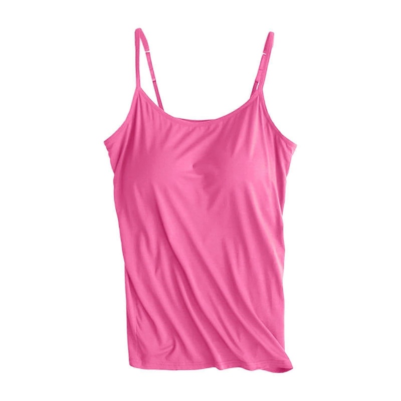 30th Birthday Tops for Women Halterneck Yoga Vest 5XL Cushion Camisole Outerwear in Hot Pink