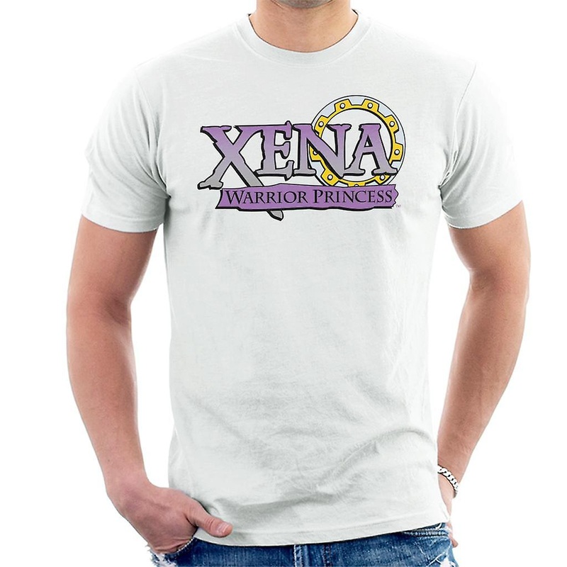 Xena Warrior Princess Purple Gradient Logo Men’s T-Shirt