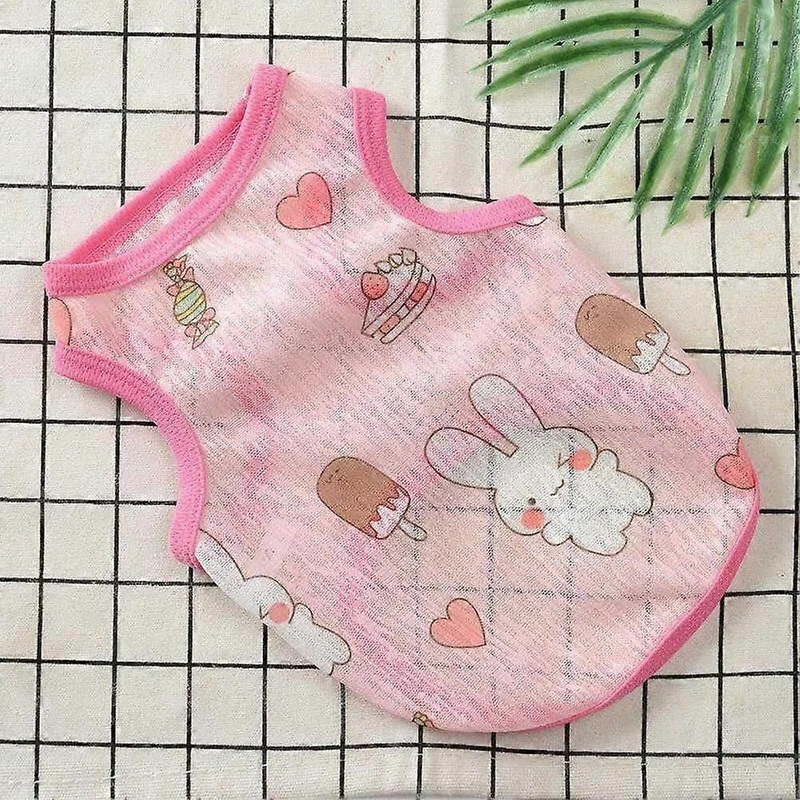 Sphynx cat vest, sleeveless, mesh fabric, for summer, sun protection clothing (Rabbit, S, 1.22.5 kg)