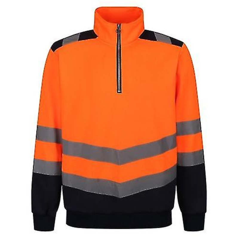 Regatta Professional Mens Quarter Zip Hi-Vis Vest