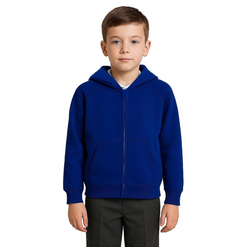 A2Z 4 Kids Girls Boys Zipper Long Sleeves Zip-Up Hooded PE School Zipper Jacket