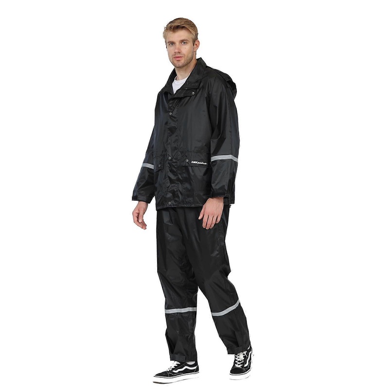 Classic Rain Suits for Men Rain Gear with Reflective Strip Rain Jacket Pants for Golf Camping