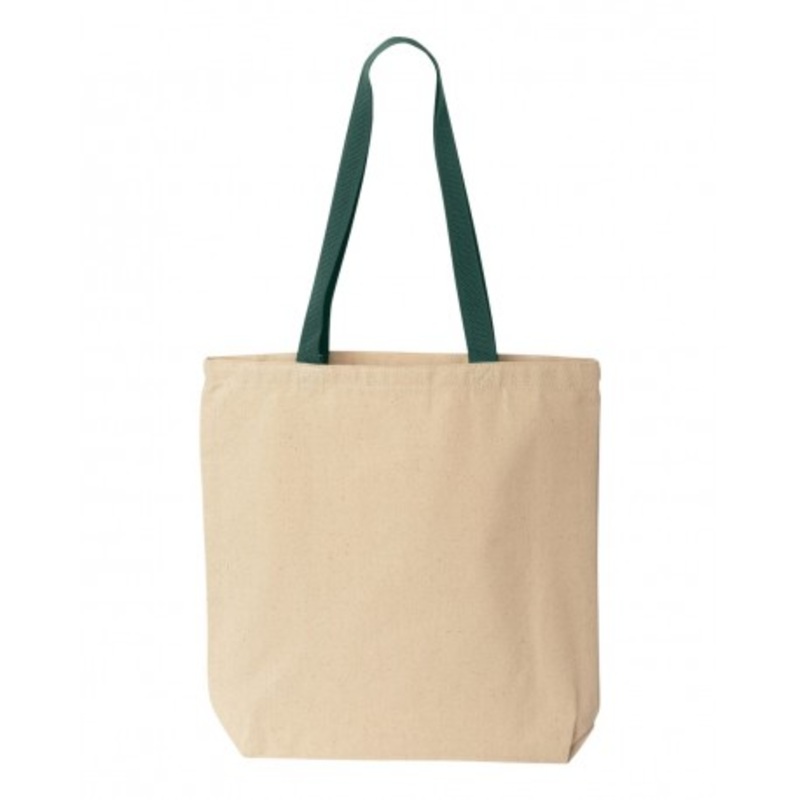 Liberty Bags 8868 Natural Tote with Contrast-Color Handles | Liberty Bags 8868