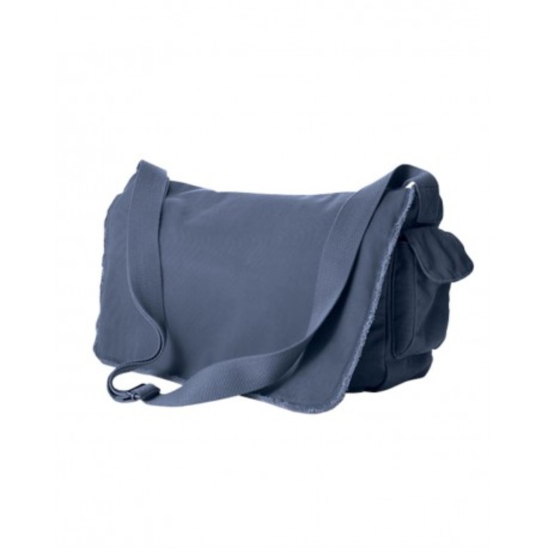 Authentic Pigment 1908 Pigment-Dyed Raw Edge Messenger Bag | Authentic Pigment 1908