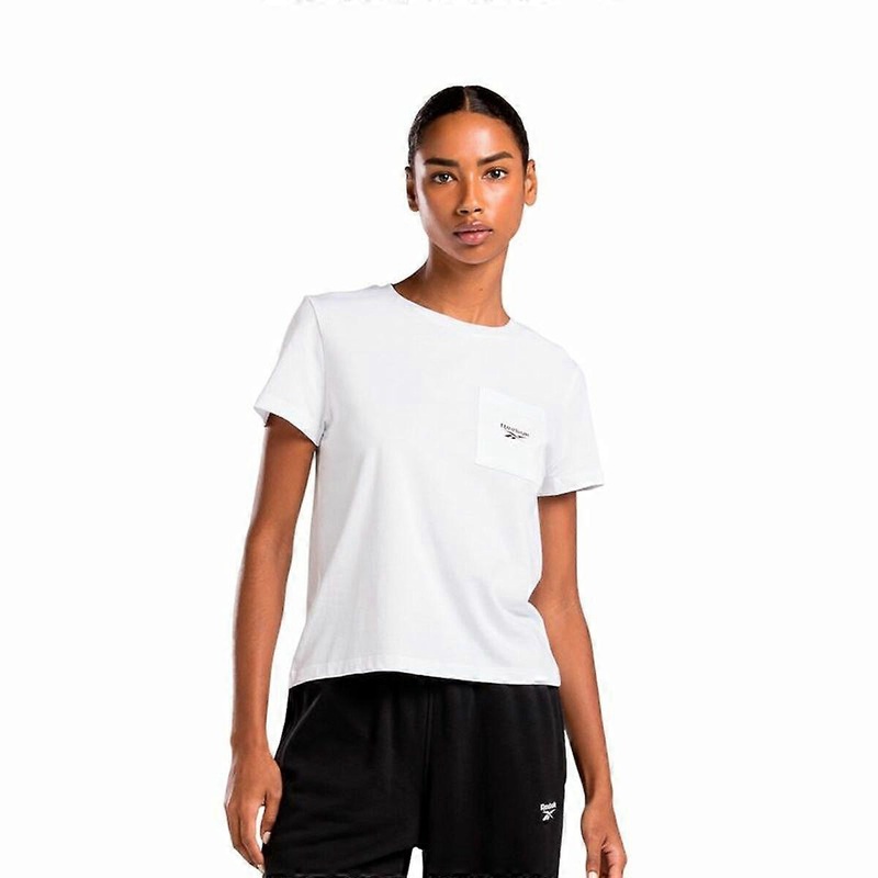 Womens Short Sleeve T-Shirt Reebok Identity Small Logo White (XS)