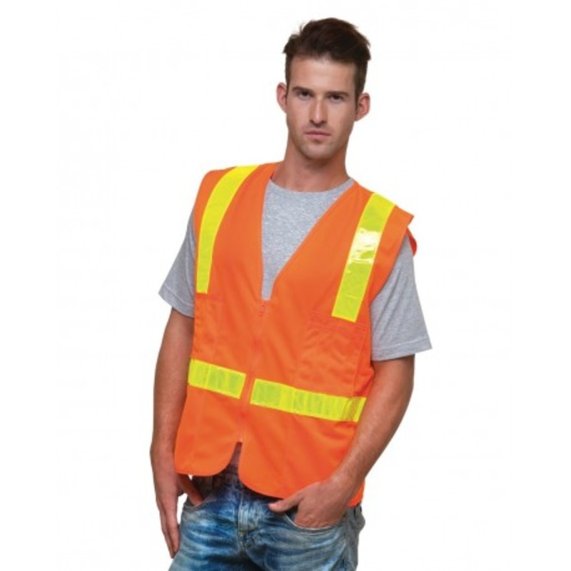 Bayside 3786 USA-Made ANSI Solid Surveyor’s Vest Class 2 | Bayside 3786