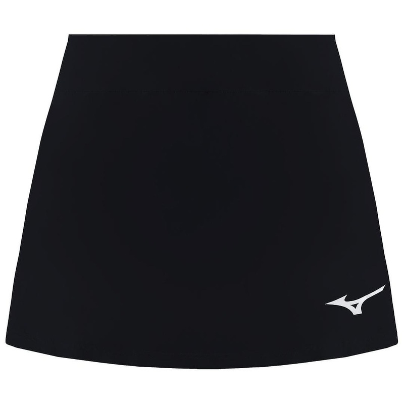Mizuno Stetch Waist Graphic Logo Black Womens Flex Tennis Skort K2GB921109