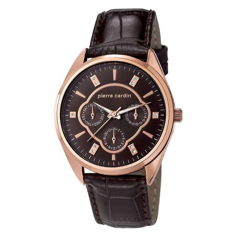 Pierre Cardin ladies watch wristwatch Bayan leather PC107182F04