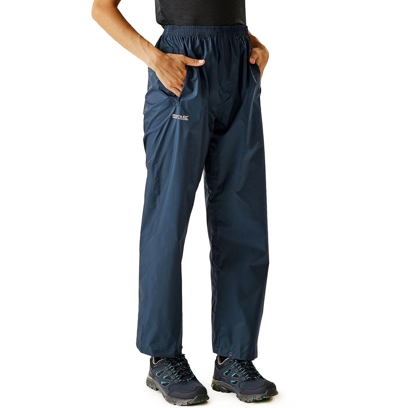 Regatta Womens Pack It Waterproof Outdoor Walking Hiking Overtrousers
