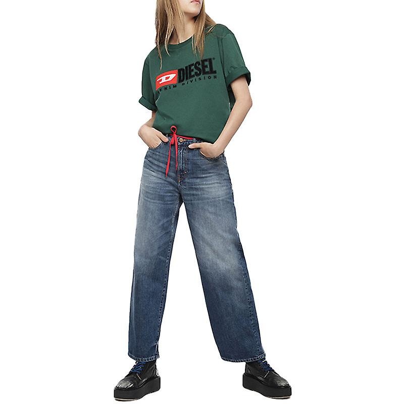 Diesel Widee 085ag Womens Jeans Straight Ladies Distress Fad