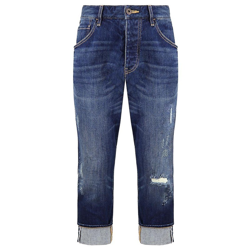 Armani Jeans Loose Fit Navy Rolled Up Jeans 6Y6J04 6DEPZ 0558