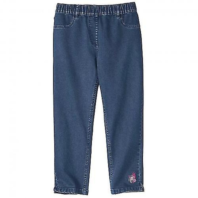 Atlas for Women Womens/Ladies Embroidered Cropped Jeggings