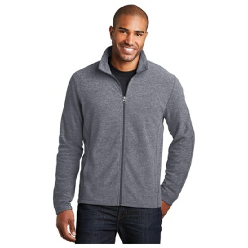 Port Authority F235 Heather Microfleece Full-Zip Jacket