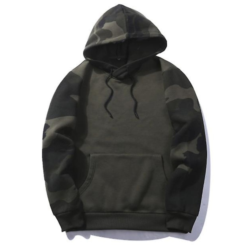 2022 Fashion Brand Autumn New Men’s And Women’s Autumn And Winter Casual Sweater Camouflage Color Matching Hooded Plus Size Sweater Top