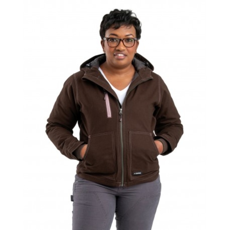 Berne WHJ64 Ladies’ Softstone Modern Full-Zip Hooded Jacket | Berne Apparel WHJ64