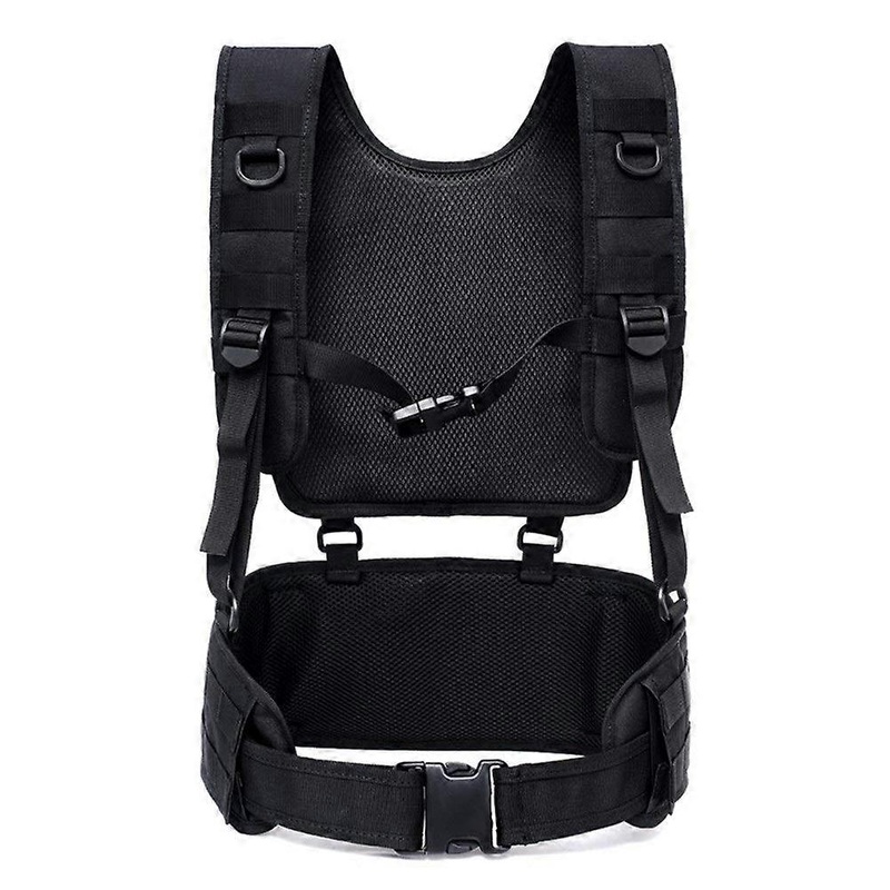 Military Tactical Vest Chest Rig Combat Belt Men Army Cummerbunds Equipment Outdoor Hunting Vest Black One Size