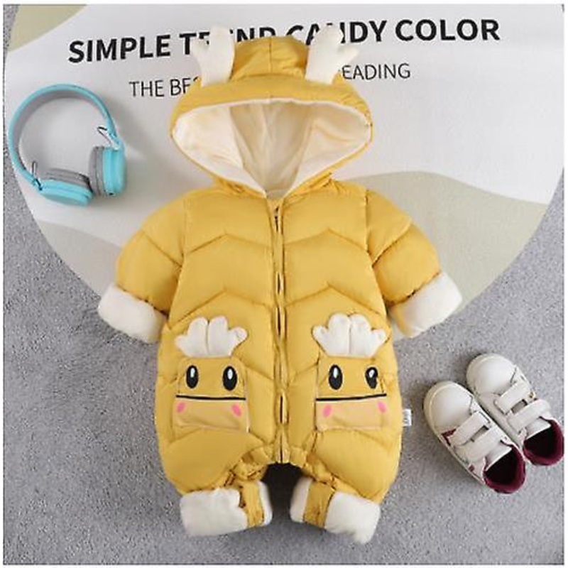 2023 New Arrival Children’s Cotton Clothes Toddler Crawling Clothes Autumn And Winter Baby Onesie Men And Women Baby Thick Down Cotton