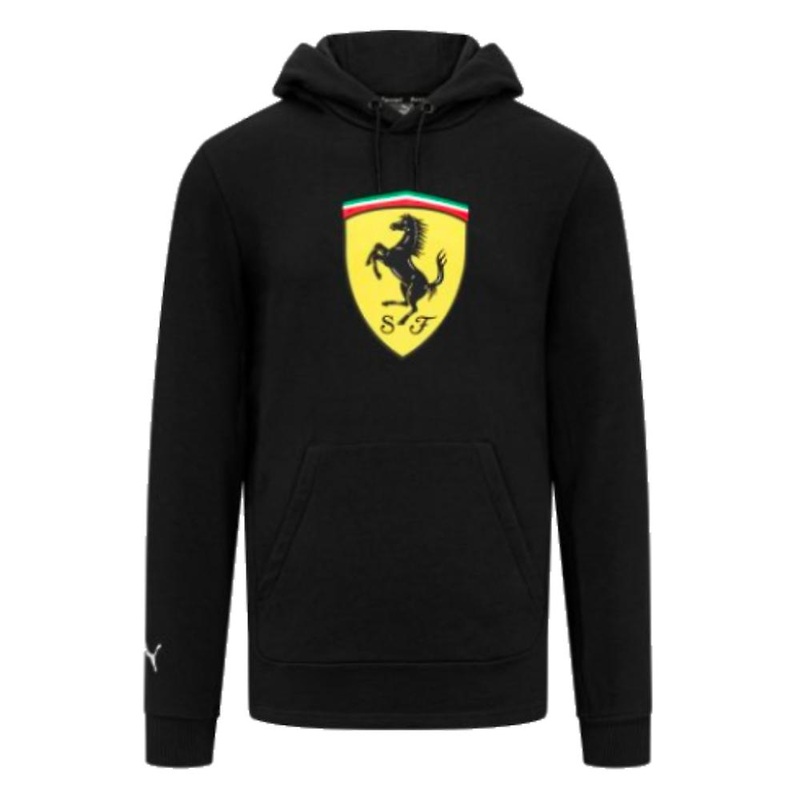 2023 Ferrari Fanwear Big Shield Hoodie (Black)