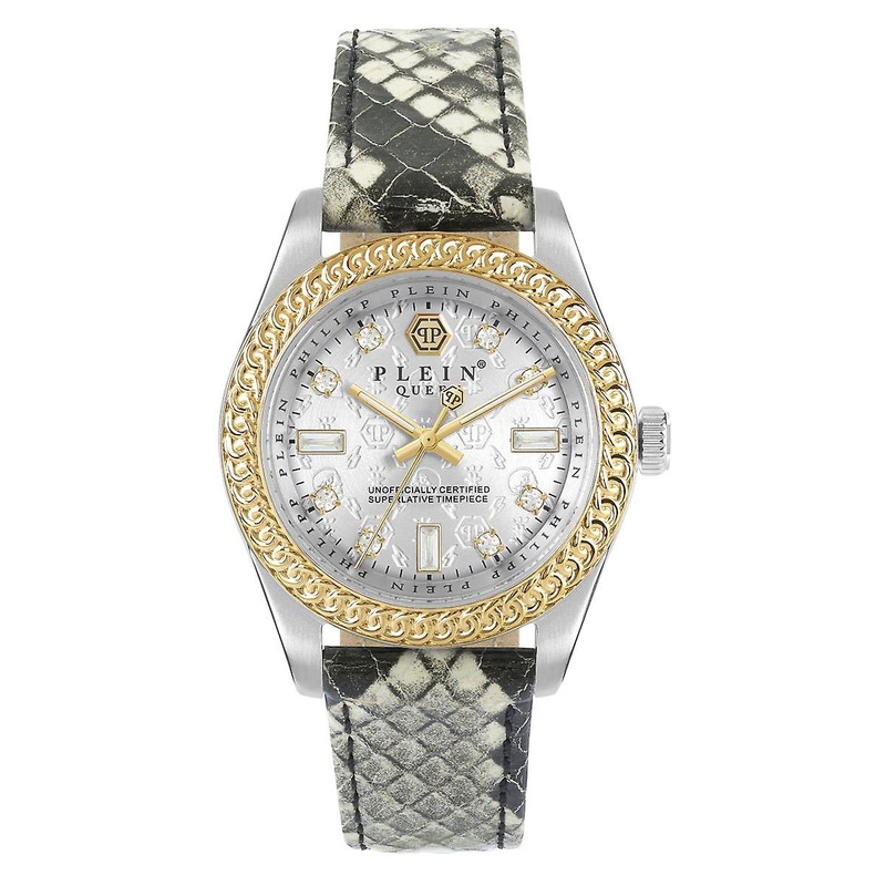 Philipp Plein Women’s Watch Analog Quartz QUEEN CRYSTAL PWDAA0121 Leather