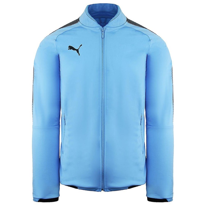 Puma Long Sleeve Zip Up Blue Mens Ascension Stadium Jacket 654923 11