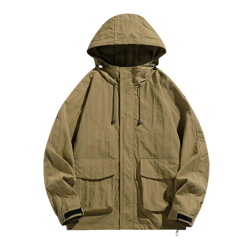 Wind Jacket Men’s Waterproof Leather Jacket TShirts Rain Jacket Pullover 3XL