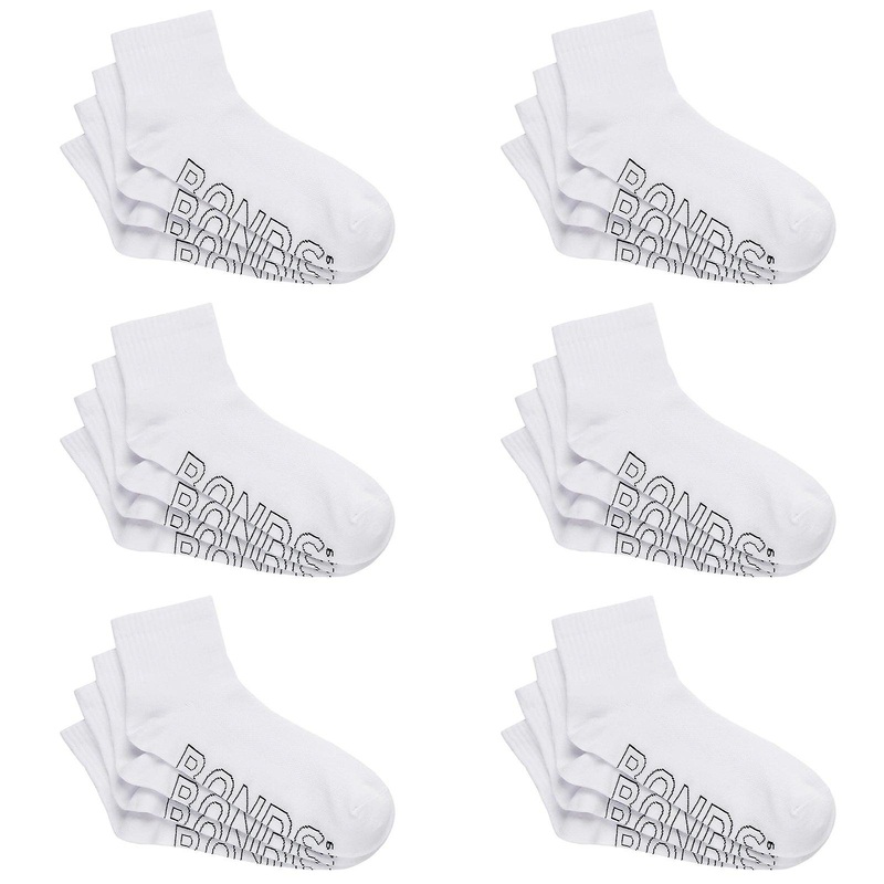 12 Pair Bonds Lightweight 1/4 Quarter Crew Mens Cooling Socks White Sxmx4n Bulk